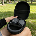 1pc Black Large Multi-Functional Headphone Storage Case
