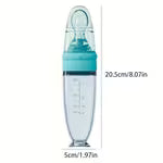 90ml Transparent Silicone Baby Food Bottle With