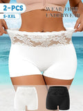 2-Pack Lace High-Waist Butt-Lifting Panties with Lace
