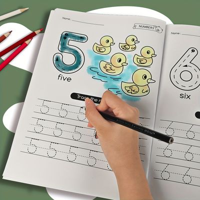 28-page childrens math workbooks for 3+ preschoolers