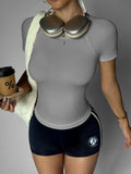 Women's Stretchy Breathable Yoga T-Shirt - Soft