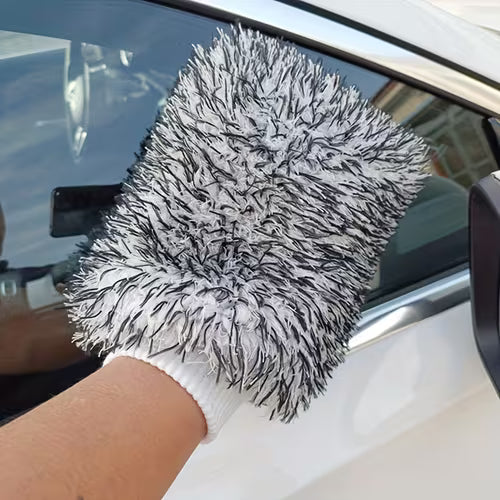 Large Colorful Plush Microfiber Car Cleaning Towel