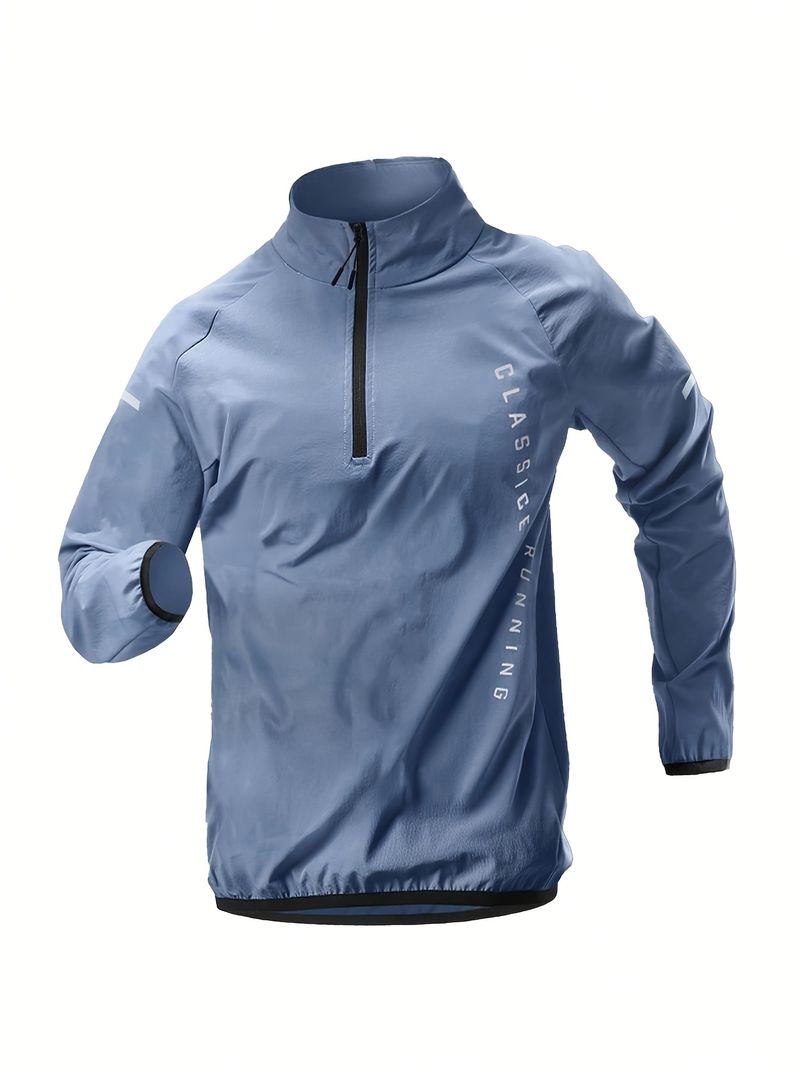 Men's Athletic Long Sleeve Half-Zip Top