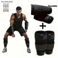 Four Adjustable Leg Weights And Hand Weights