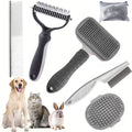 6pcs Stainless Steel Pet Grooming Kit: Dog & Cat