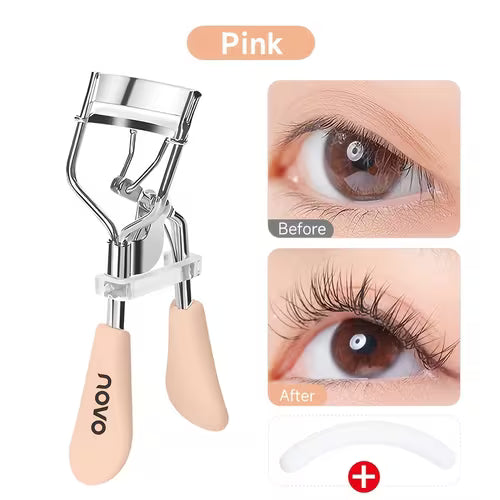 A Portable Eyelash Curler with a Pad
