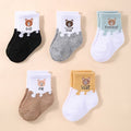 5 Pairs Baby Socks Low Cut Stretch Ankle Socks Infant
