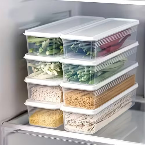 6pcs Set of Transparent Food Storage Containers With