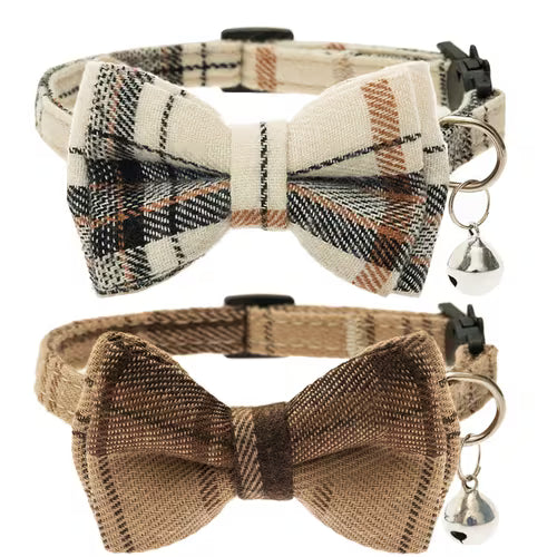 2pcs Detachable Cat Collar Compatible for Cats & Small