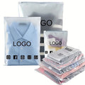 Ultra-Thick Frosted Apparel Zipper Pouches with Custom