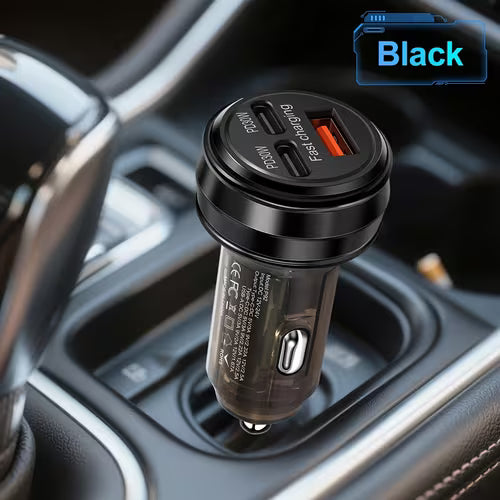 80W 3-Port Fast Car Charger