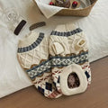 Autumn and winter pet thick sweater Dog clothes Small