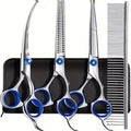 Dog Grooming Scissors Kit Professional 4CR with Safety
