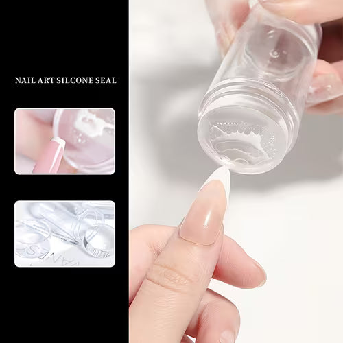 1pc Transparent Nail Stamp for Women Easy to Use Nail