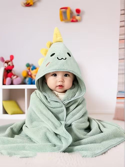 0-3 Years Old Baby Cute Cartoon Cloak Bathrobe And