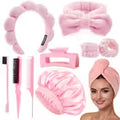 10pcs Spa Headband Hair Care Set
