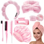 10pcs Spa Headband Hair Care Set