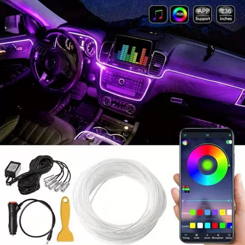 6m RGB car light strip