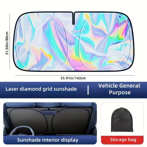 Newest Titanium Silvery Car Sunshade (31