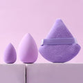 A Set of 3/6 Large Purple Makeup Sponges