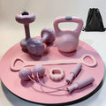 5pcs Fitness Set with Storage Drawstring Backpack