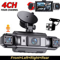 4-Channel Car Dash Cam