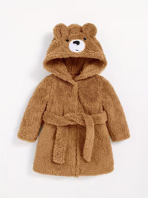 Baby Boy Baby Girl Long-Sleeved Hooded Bathrobe