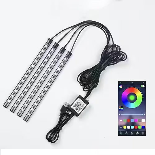 48 LED Colorful Car Lights with App Control