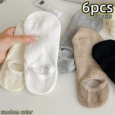 6pcs/3Pairs Pc Teenager's Spring Summer Hollow