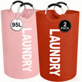 2pcs Large Laundry Basket | Foldable