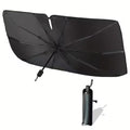 Retractable V-Shaped Opening Car Windshield Sunshade