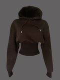 Women's Sweatshirt Casual Long Sleeve Hooded Top with
