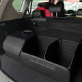 1pc Faux Leather/Matte Black/Car Storage Box/Storage
