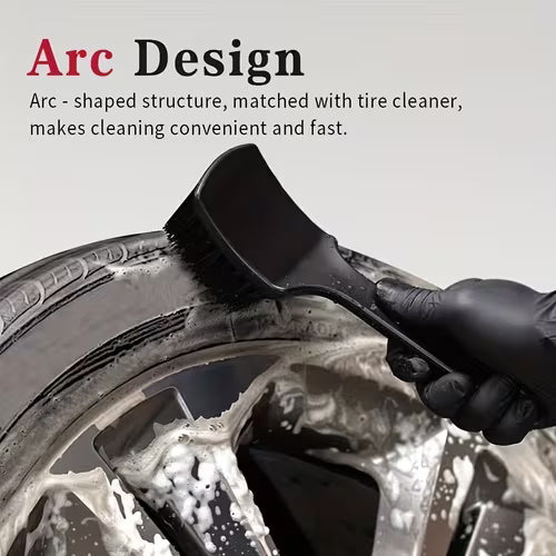 Hard Strong Car Tire Cleaning Brush | Long Handle