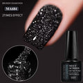 MTSSII Black Glitter Reflective Gel Polish