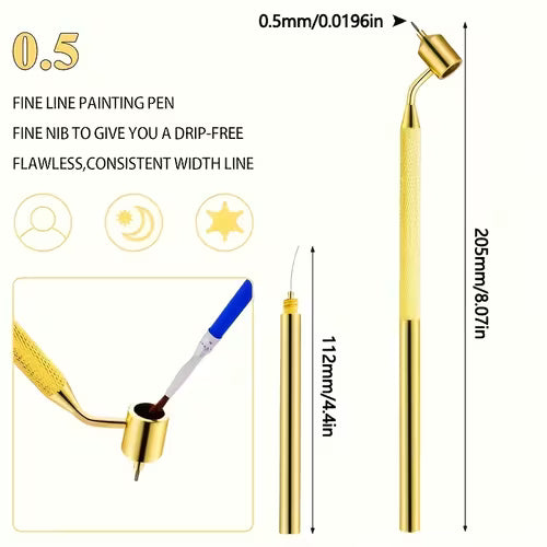 1pc Aluminum Precision Fine Line Pen