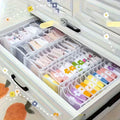 4pcs Set of 7-Compartment Folding Storage