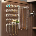 1/6/12pcs Transparent Acrylic Wall-Mounted Jewelry
