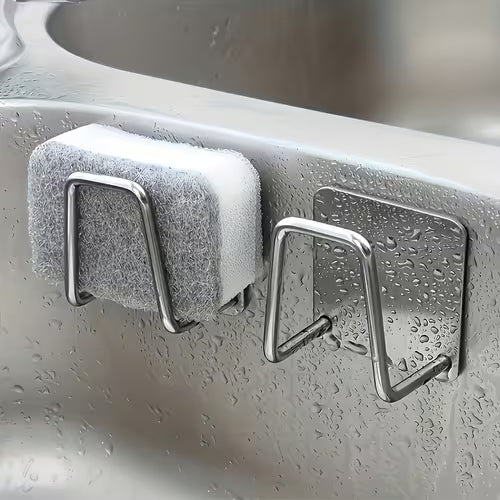 1 Pack Stainless Steel Sink Sponge Holder - Self