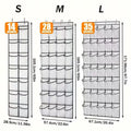 1pc White Fabric Over-the-Door Shoe Organizer with