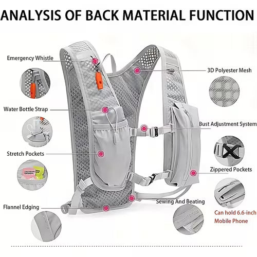 1 Solid Color Running Vest | Multifunctional Large