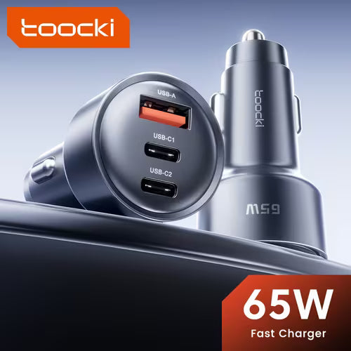 Toocki 1 USB-A + 2 USB-C Three-Port Simultaneous