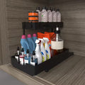 Under-sink Pull-out Double-layer Storage Organizer for