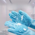 Set of 2 Dog Bathing Gloves | 2-In-1 Pet Bathing Gloves