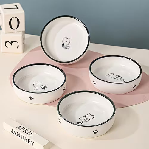 Ceramic Pet Cat Bowl