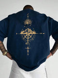 Men's Loose Fit Short Sleeve T-Shirt - Compass Rose