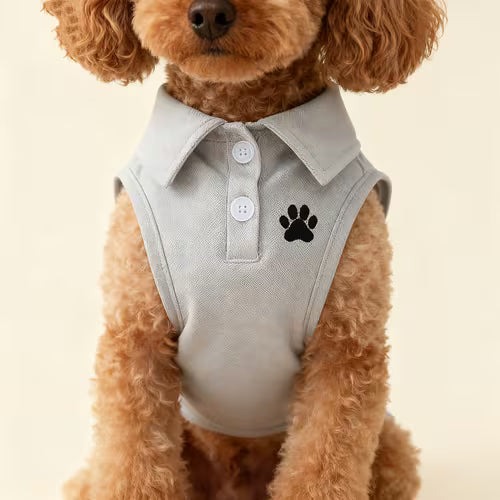 1pc Pet Dog Casual Solid Color Sport Vest Suitable for