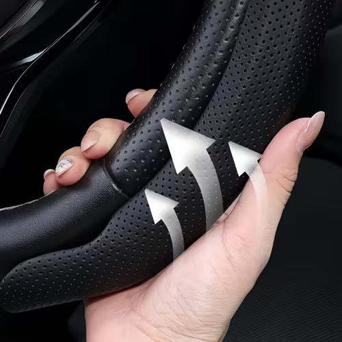 Nappa PU Leather Steering Wheel Cover