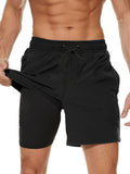 Men's Quick- Swim Trunks Beach Shorts with Compression