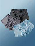 3-Pc Men's Seamless Underwear Comfortable Breathable